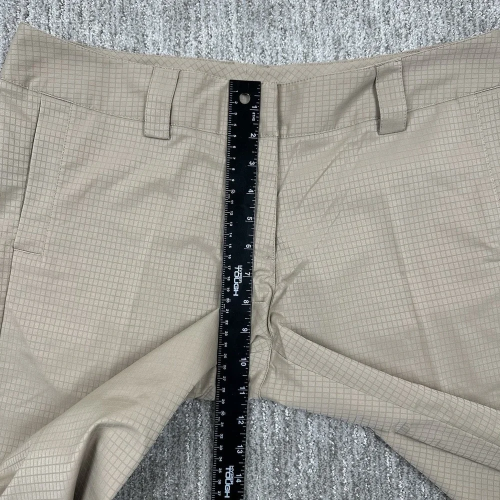 Adidas Womens Sz 12 ClimaLite Golf Breathable Lightweight Capri Pants Beige NWT‎